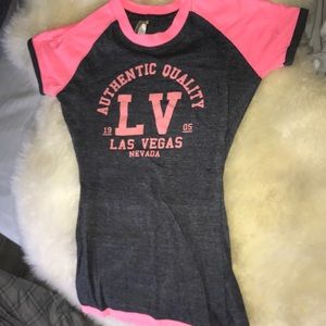 Grey and pink shirt from Las Vegas